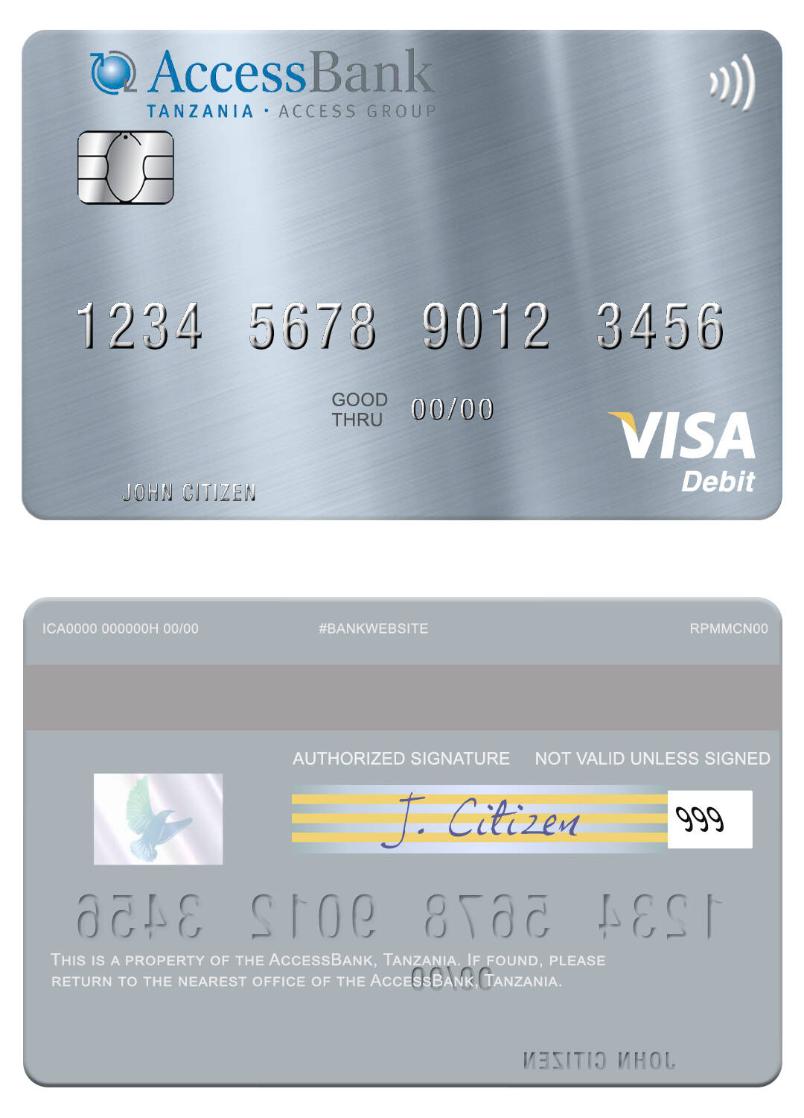 Tanzania AccessBank visa debit card